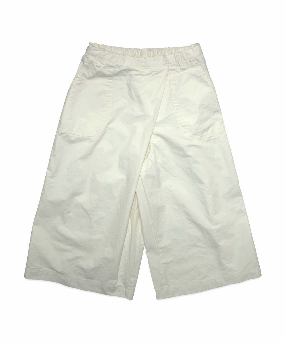 Wide Tuck Pants - Ivory