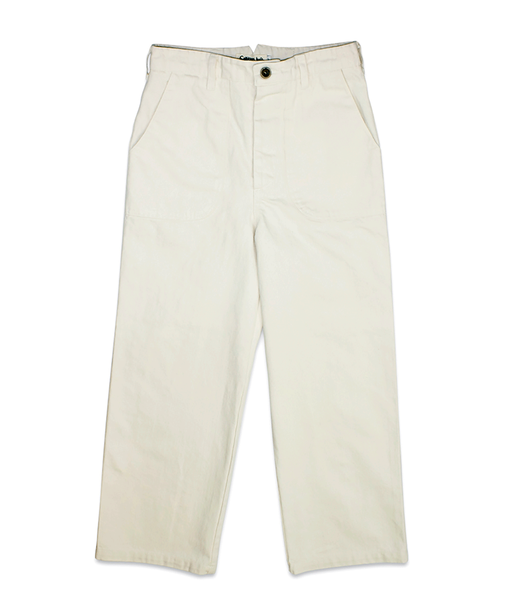 Cinch Back Trousers - Ivory