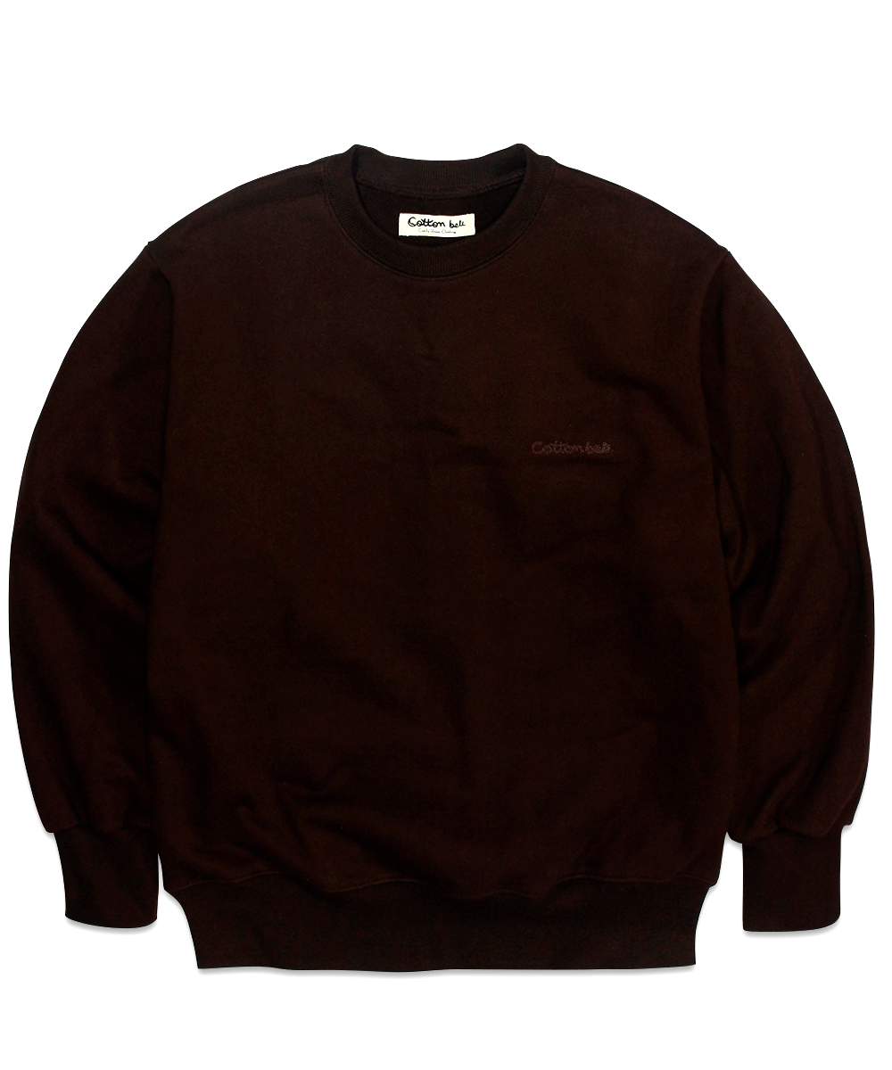 Heavy Cotton Sweatshirts - Reddish Brown
