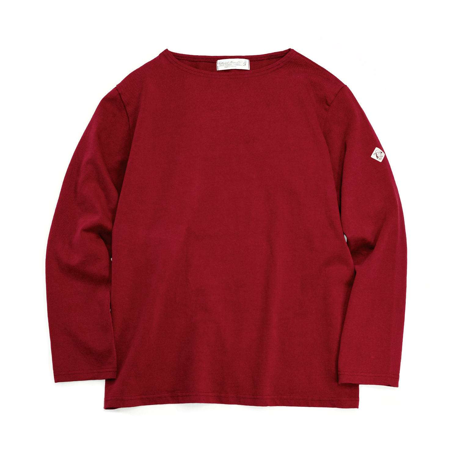Boat Neck Tee Shirts - Red
