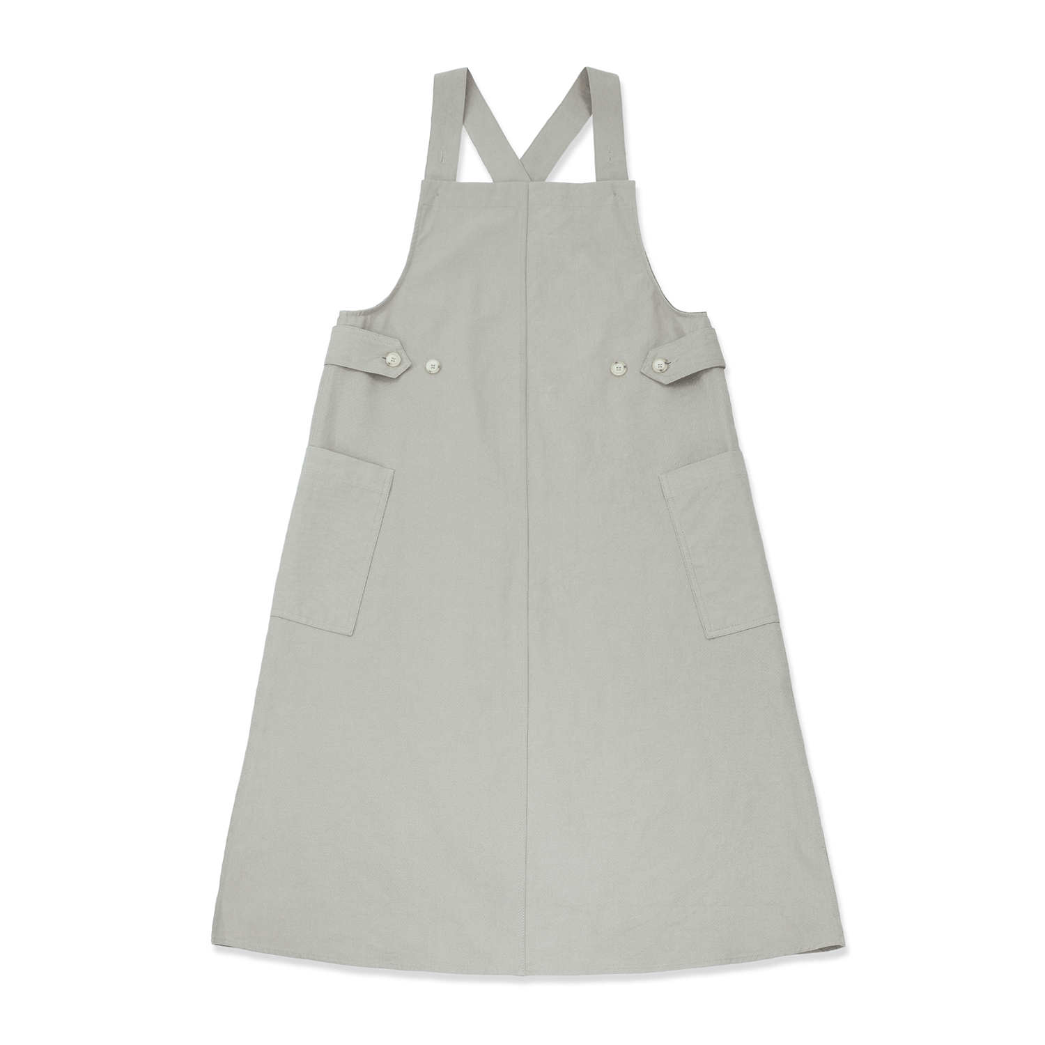 Skirt Overalls - French Gray
