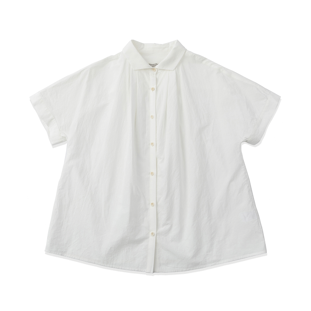 Wide Collar Shirts - White