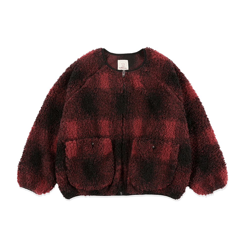 Dumble Fleece Check Jacket - Check Red