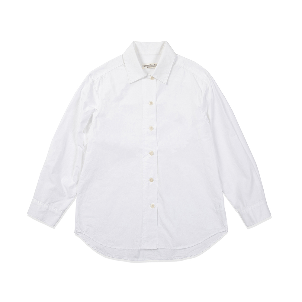 Wide Placket Shirts - White