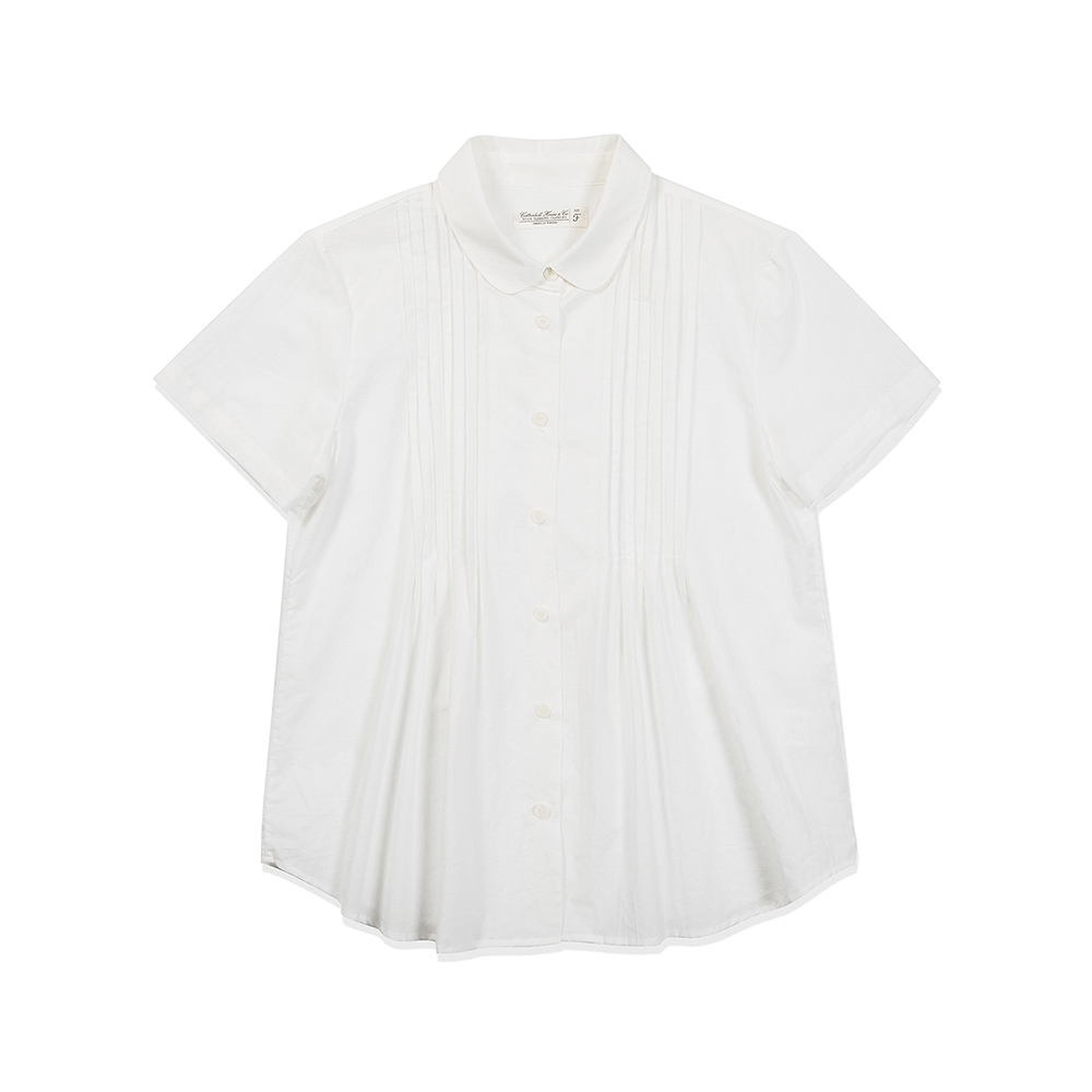 Pintuck Shirts - White