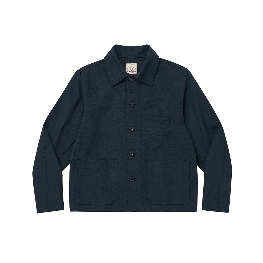 Cotton Work Jacket - Navy