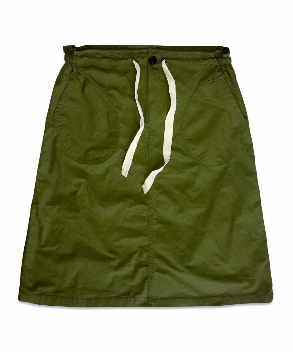 String Cotton Skirts - Khaki
