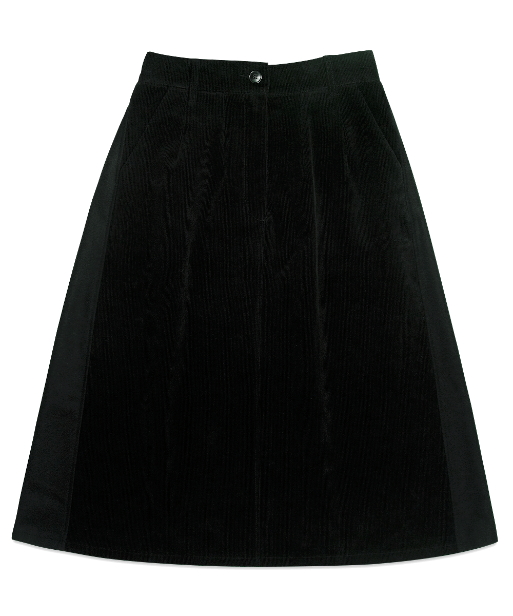 Multi Mixed Skirts - Black Corduroy