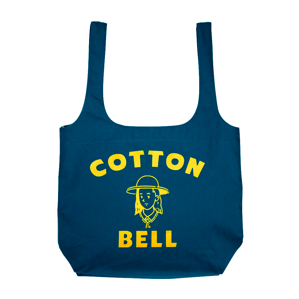 Cottonbell Logo Shopper Bag - Blue Green