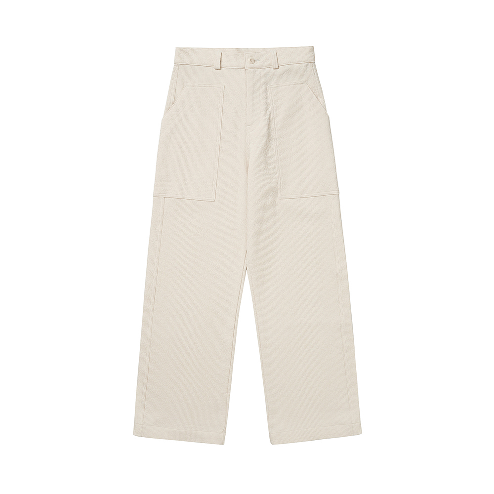 Cotton Fatigue Pants - Ivory