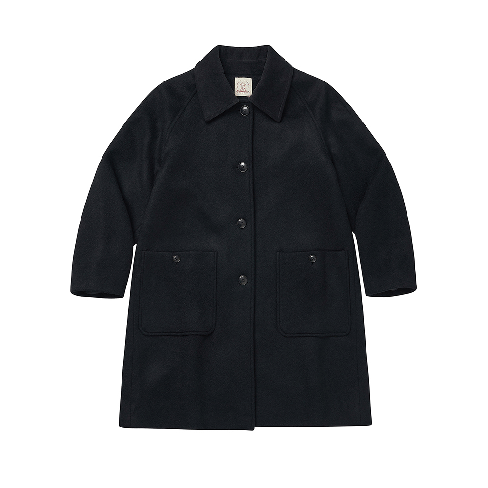 Balmacaan Coat - Black
